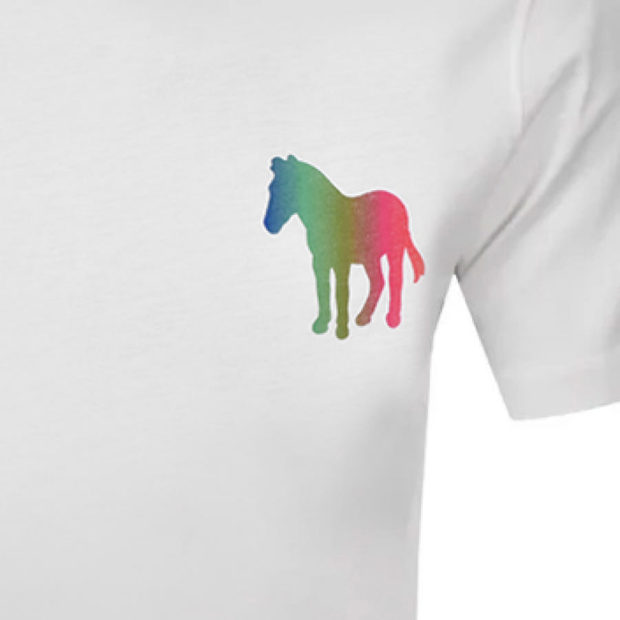 Alternative Image for ProductPS By Paul Smith Zebra Logo T Shirt White3